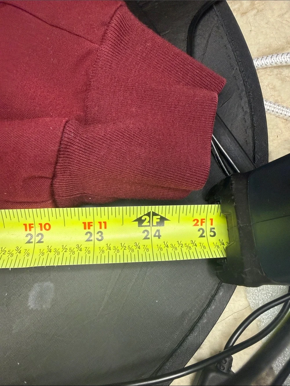 Figs Burgundy Joggers with Gray Drawstrings size M/P